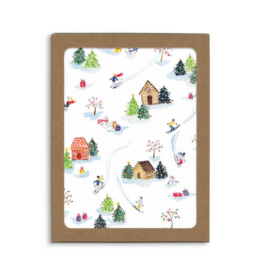 Mountain Village Card | Boxed Set of 6