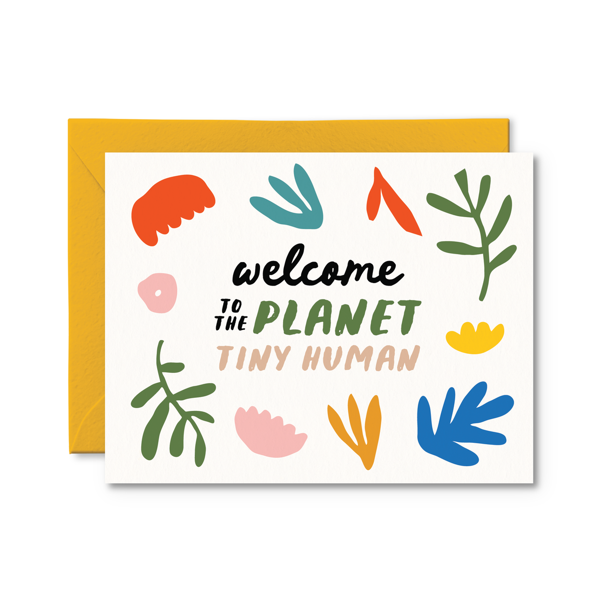 Welcome To The Planet Card Baby Greeting Card