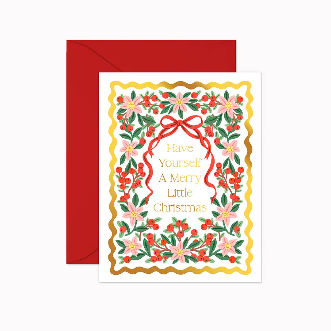 Merry Little Christmas Holiday Greeting Card