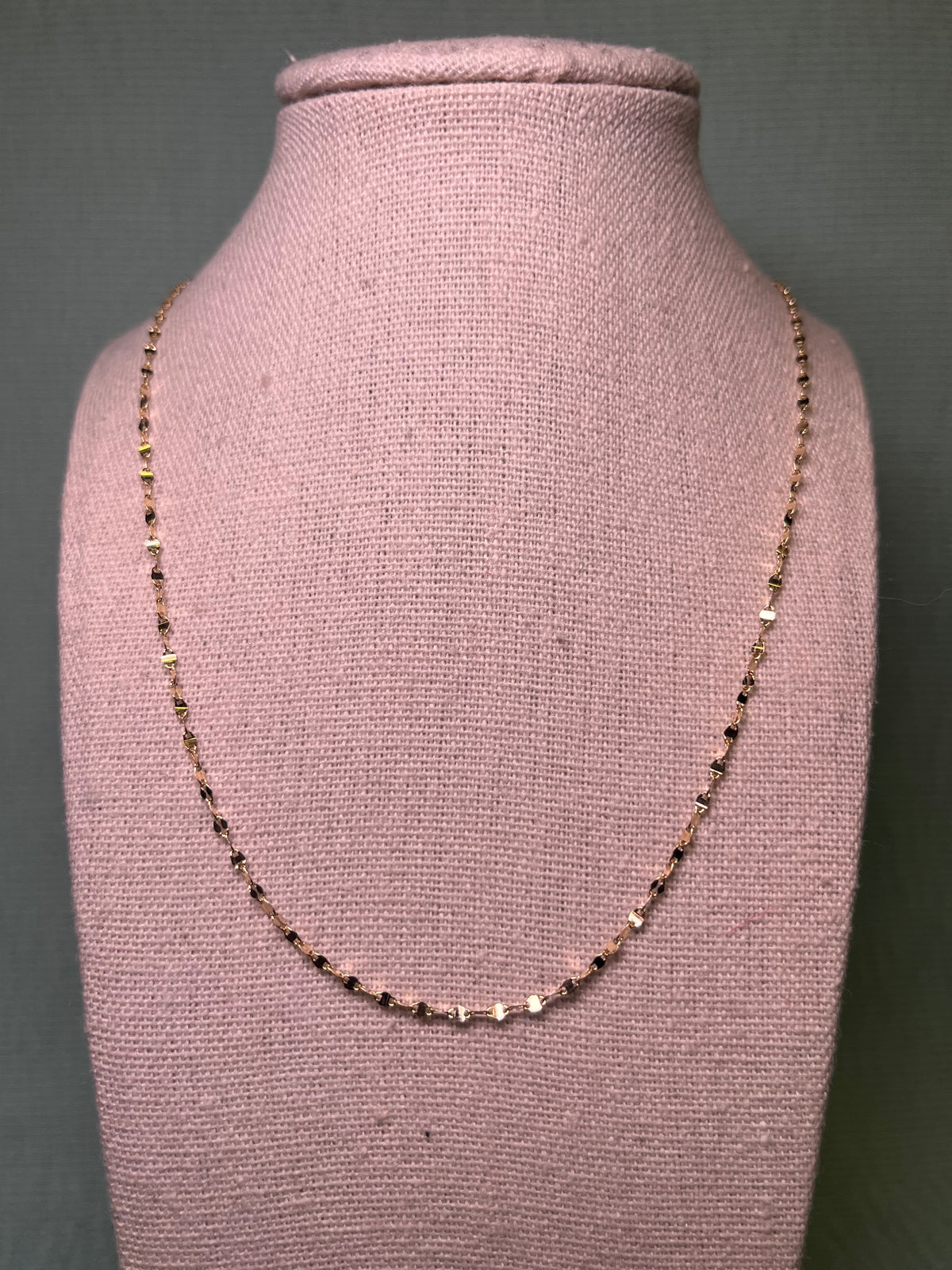Gold Filled Sequin Necklace