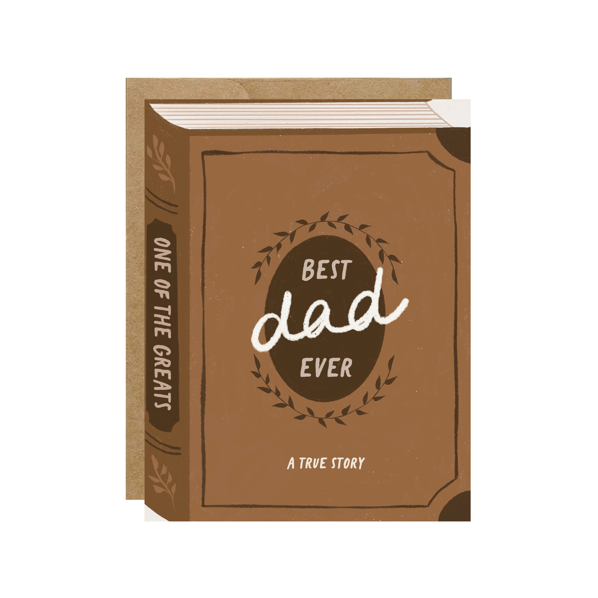 Best Dad Ever - Book Father's Day Greeting Card