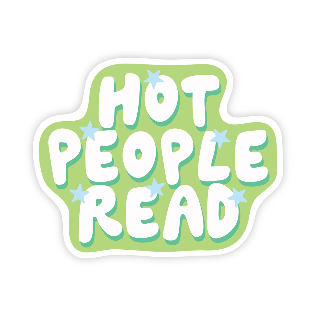 Simple Whimsy - Hot People Read - Bookish Vinyl Sticker