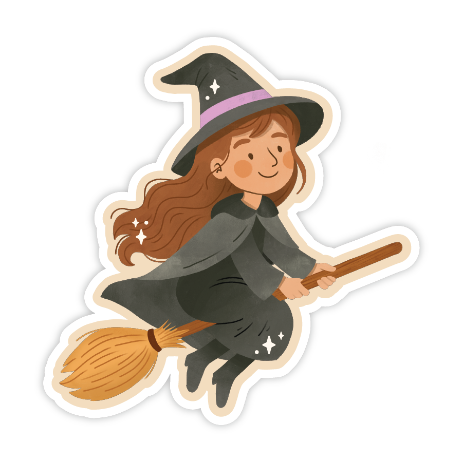 Cozy Witch Sticker