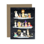 Almeida Illustrations - Spooky Pups Card: White