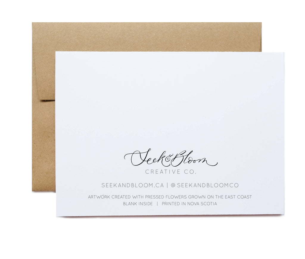 Happy Birthday Fish, Pressed Flower Trout Greeting Card