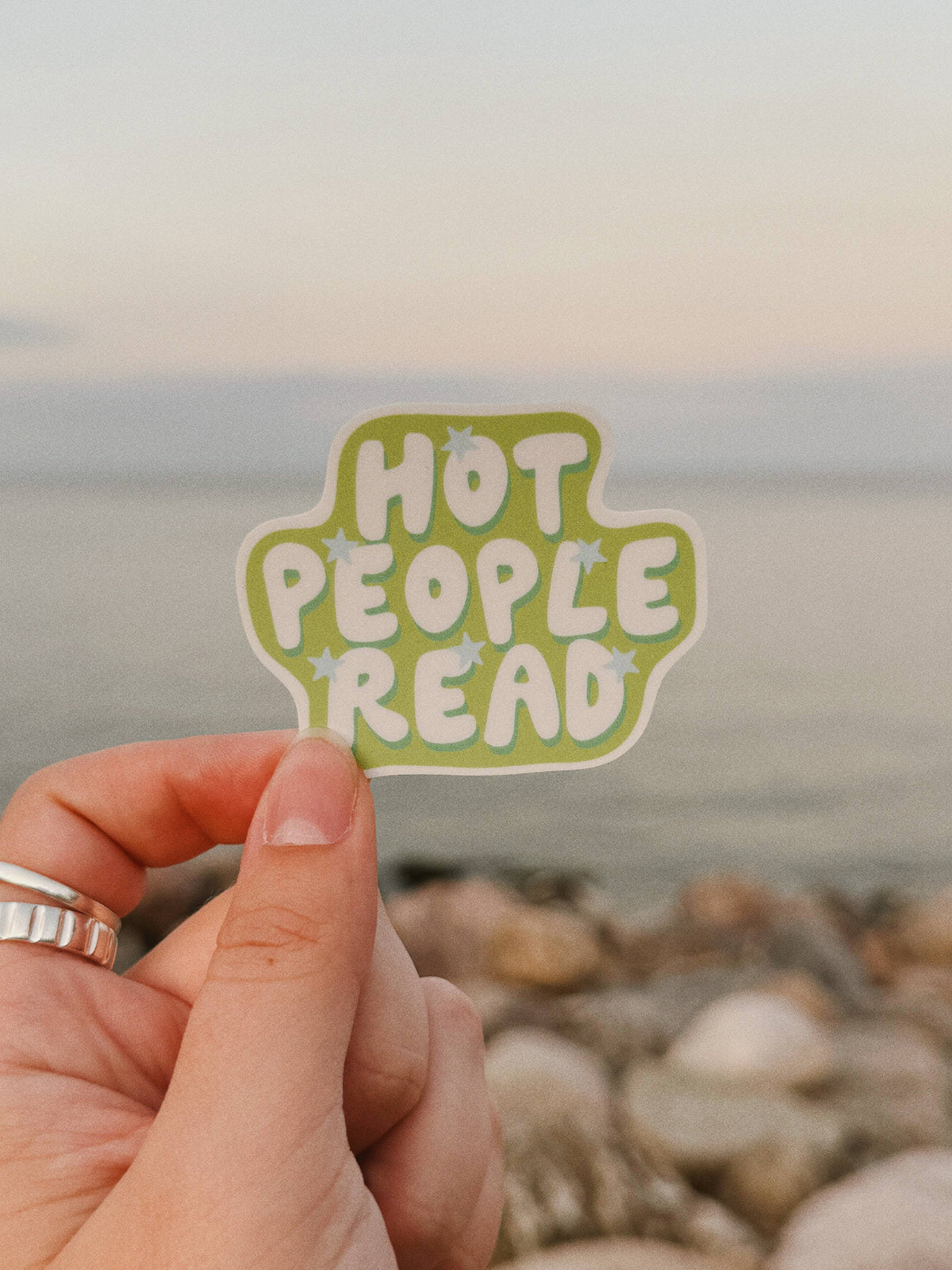 Simple Whimsy - Hot People Read - Bookish Vinyl Sticker