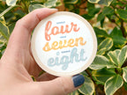 Four Seven Eight Breathing Exercise Sticker