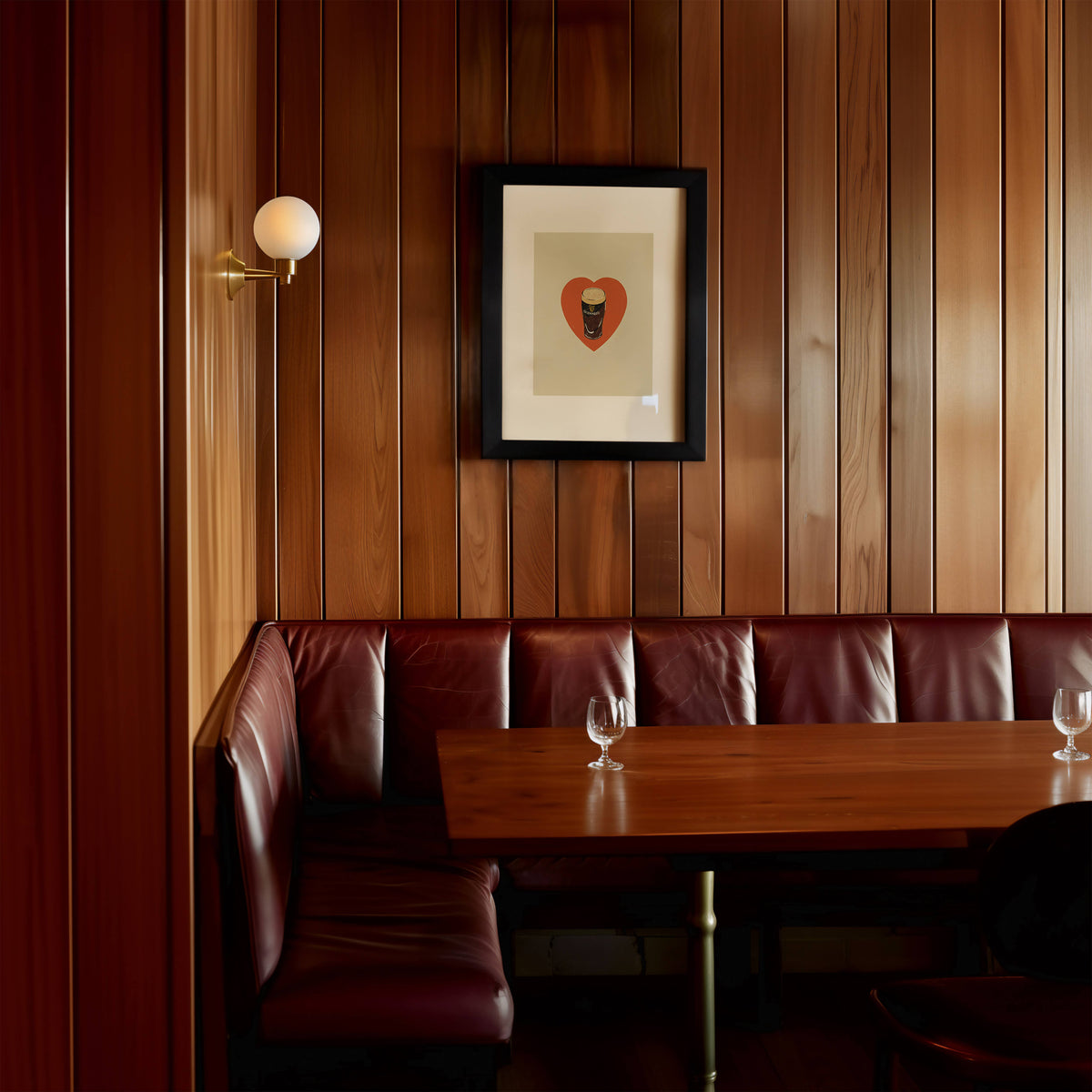 Guinness Heart Art Print: 8x10