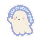 Simple Whimsy - I Can Do Scary Things Ghost - Spooky Vinyl Sticker