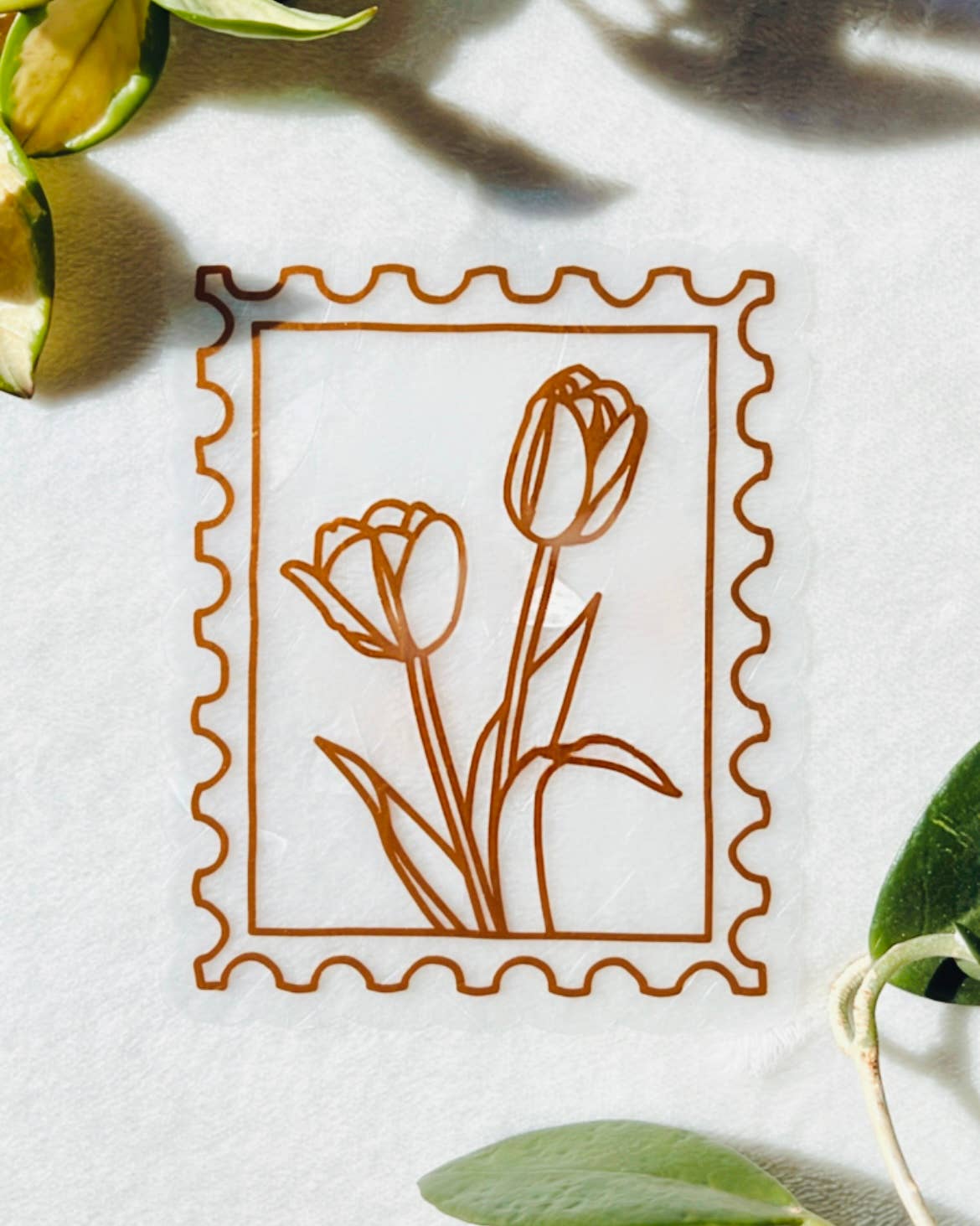 Prismatic Kitty - Tulips Suncatcher Sticker | Window Cling