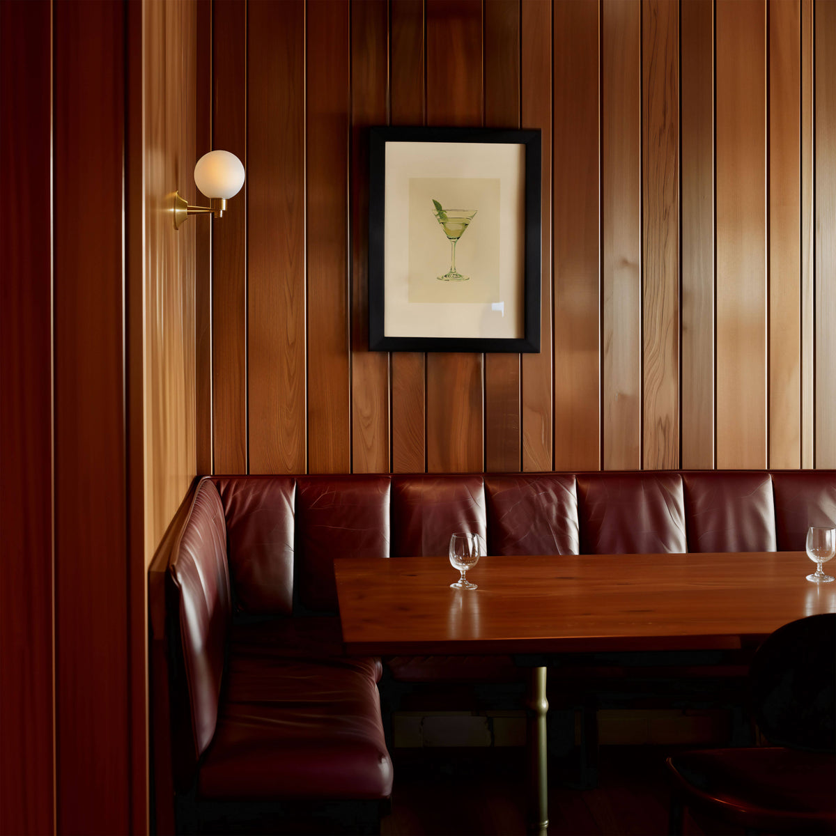 Basil Gimlet Cocktail Wall Art Print