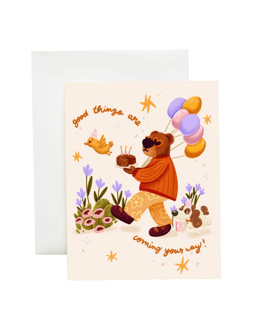 Wallflower Studio Co. - Good Things Are Coming Birthday Greeting Card