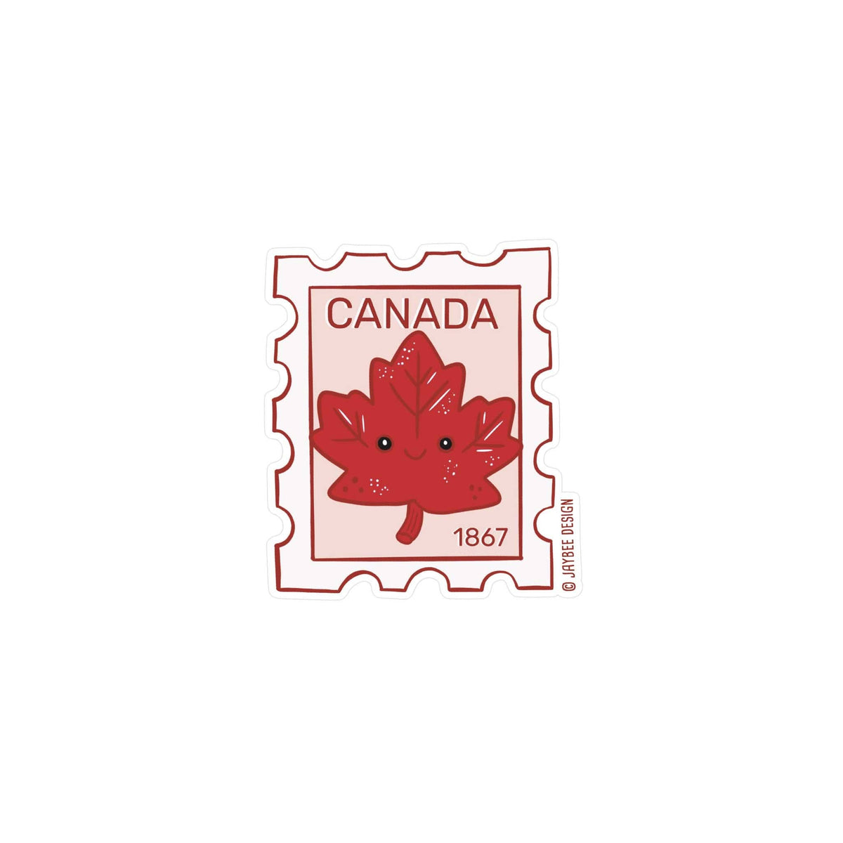 Jaybee Design - Canada Postage Stamp Vinyl Sticker