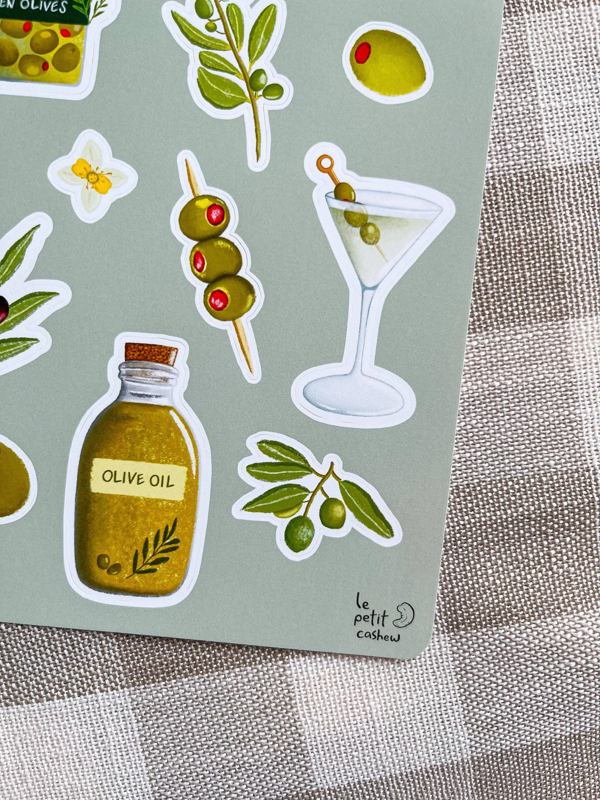 Olive Theme Sticker Sheet