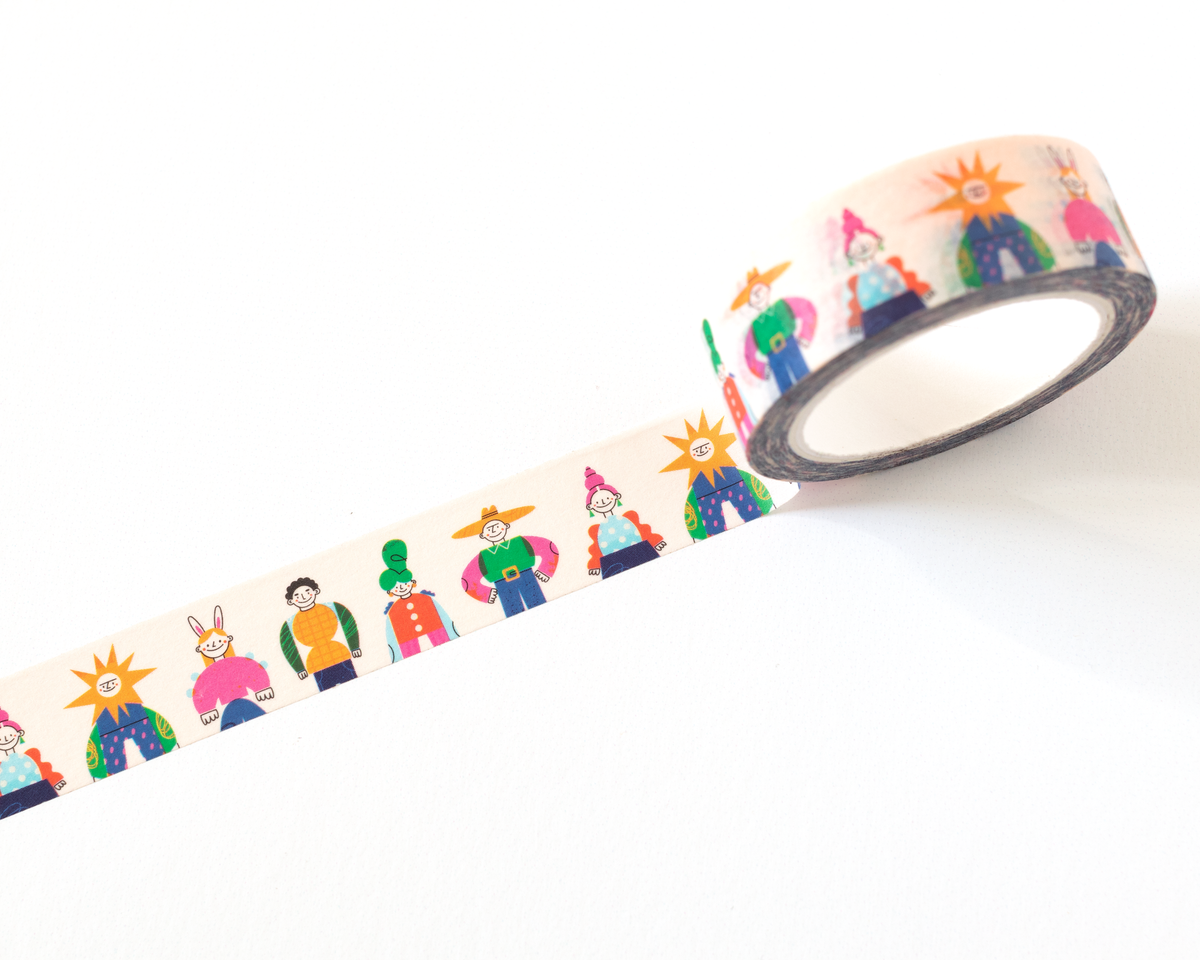 Whimsical People Washi Tape