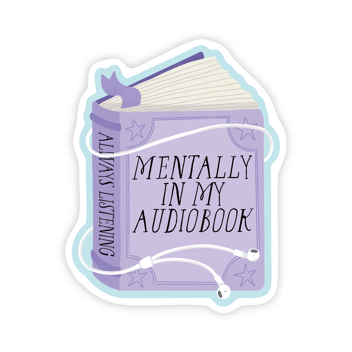 Mentally In My Audiobook Sticker