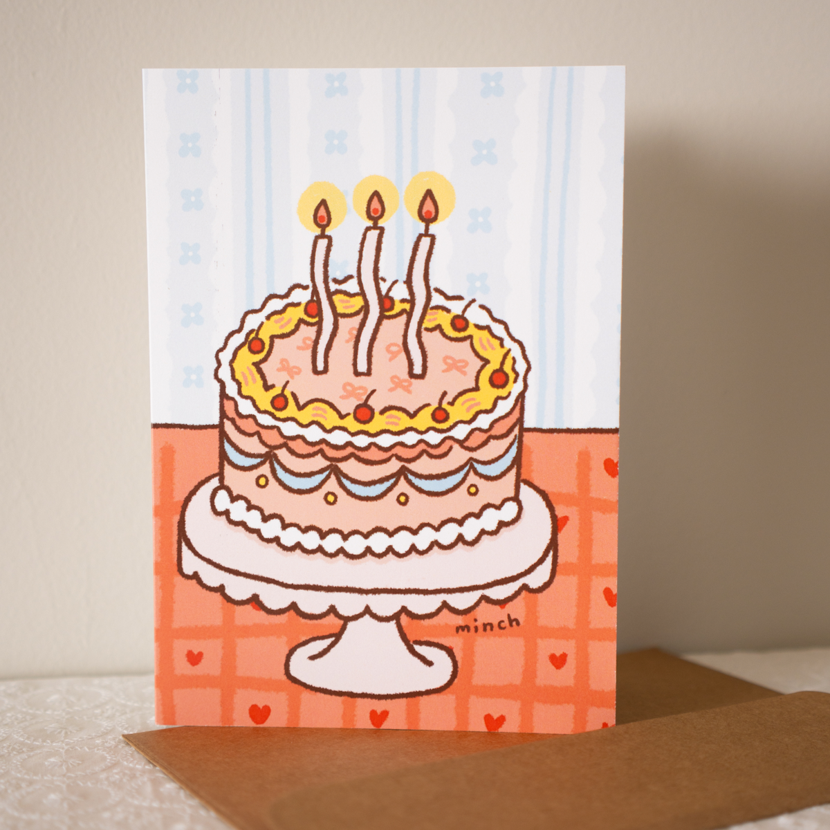 Minch Creates - Decorative Cake Greeting Card