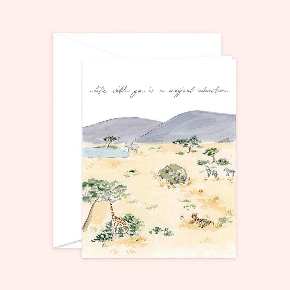 Life with you is a Magical Adventure - Love Greeting Card