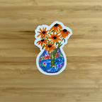 Sunflower Vase Sticker