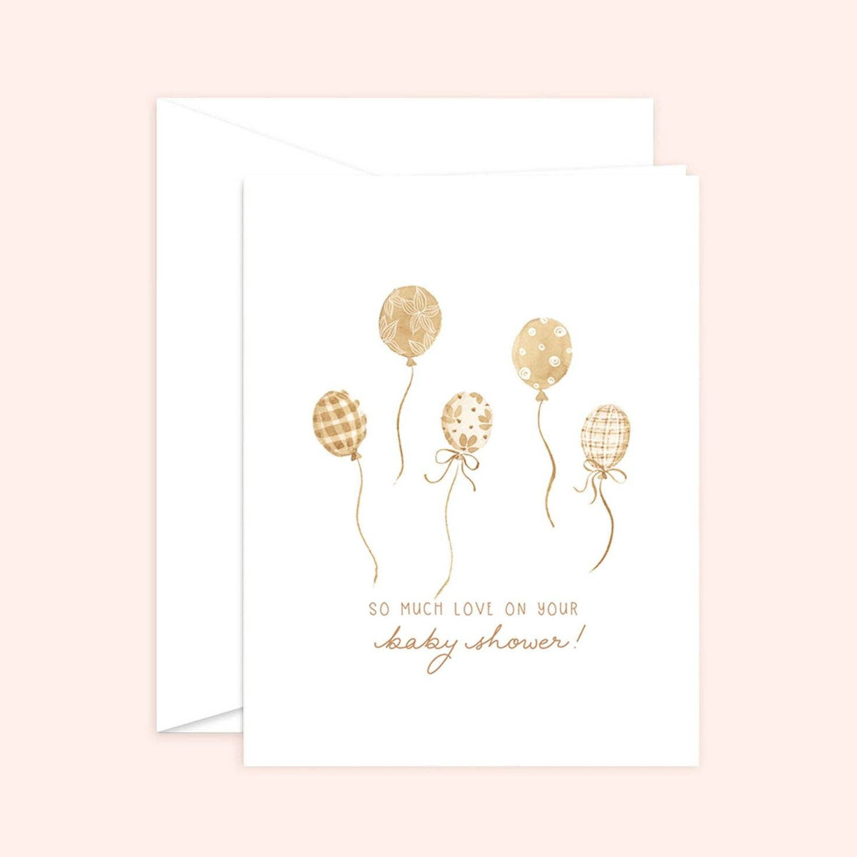 Baby Shower Balloons Greeting Card