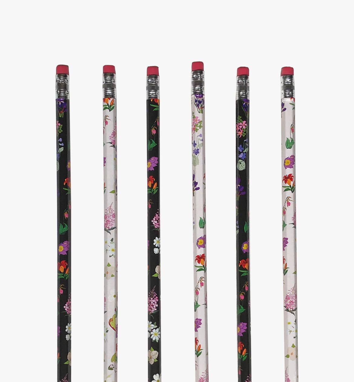 Canadian Flowers Pencils – Set of 6 Unique Designs