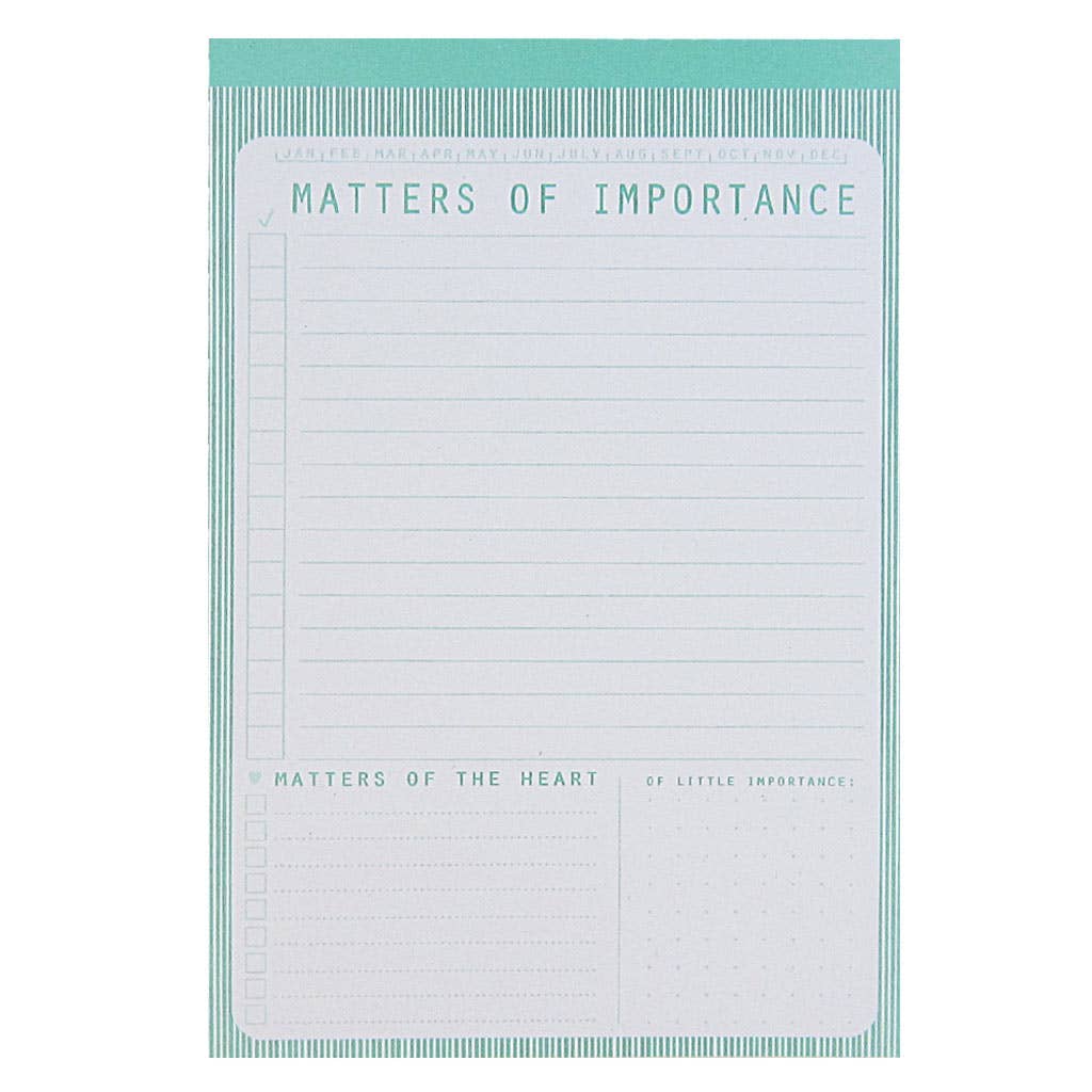 Matters of Importance Notepad
