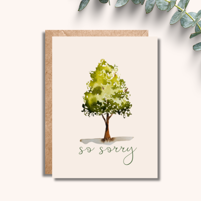 So Sorry Sympathy Greeting Card