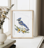 Seek & Bloom Creative Co. - Blue Jay Pressed Flower Print