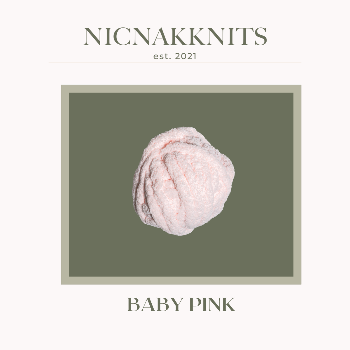 Nicnakknits - Solid Colour - Handmade Chunky Knit Blanket: Baby Pink, Standard