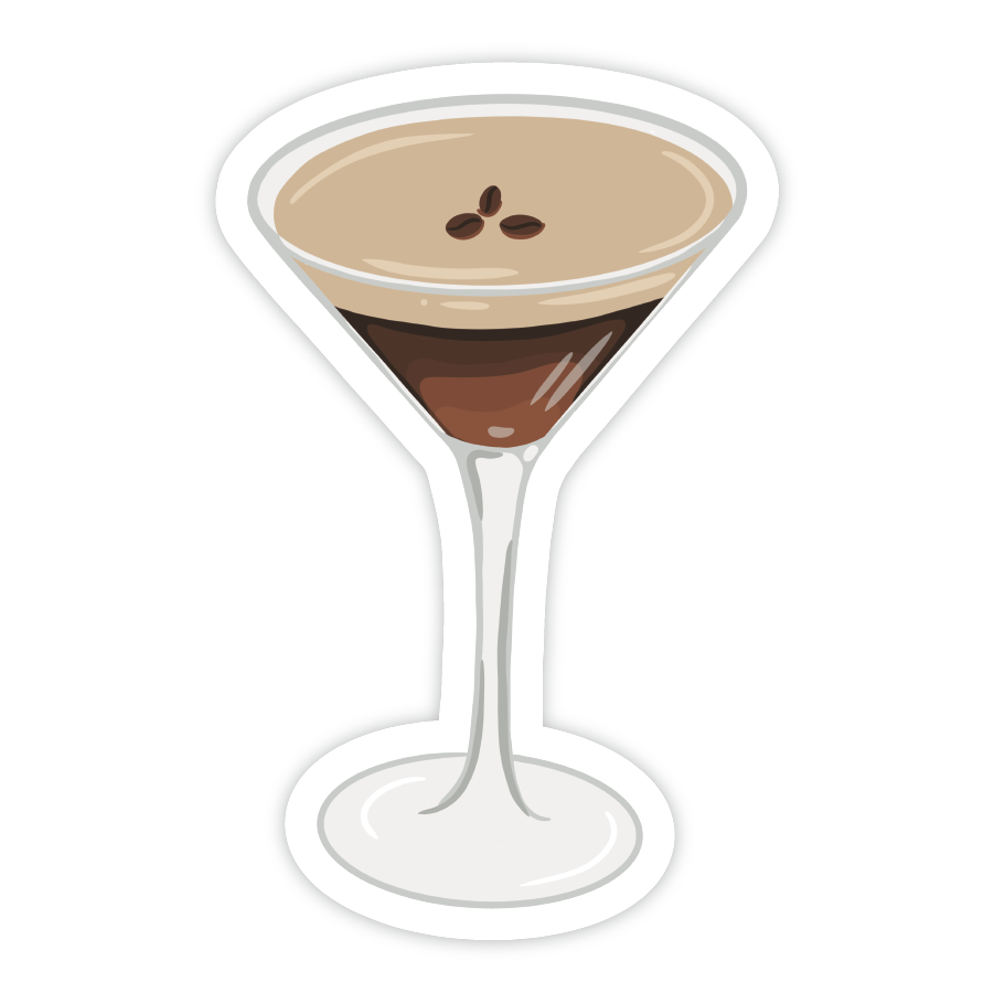 Espresso Martini - Vinyl Drink Sticker