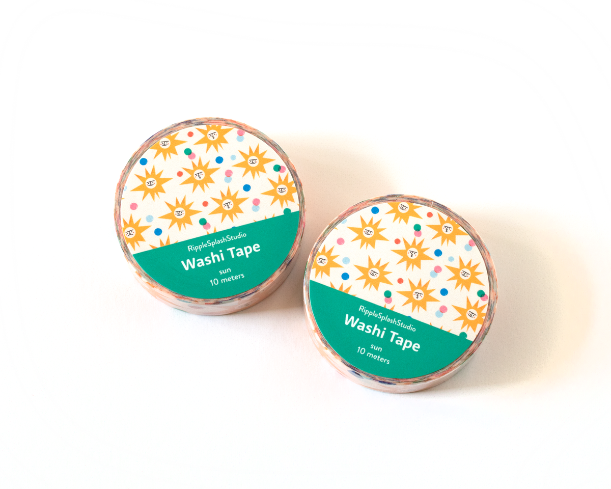 Sun Faces Washi Tape