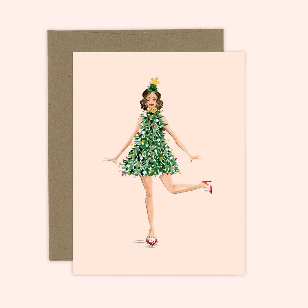 Jingle Dress Christmas Greeting Card