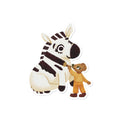 Zebra & Mouse Painting Vinyl Sticker