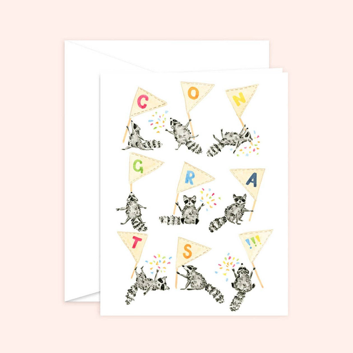 Raccoon Congratulations Card