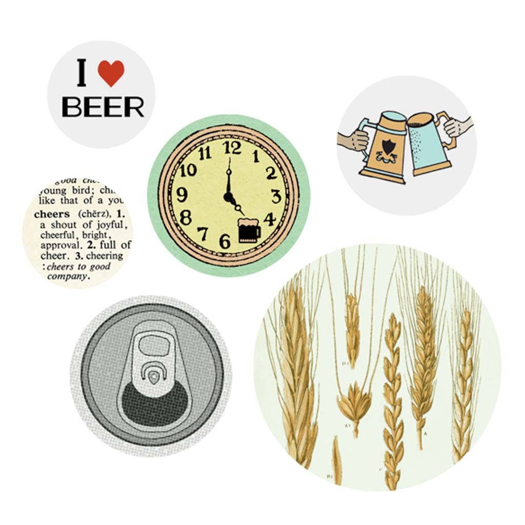 Beer Button Set