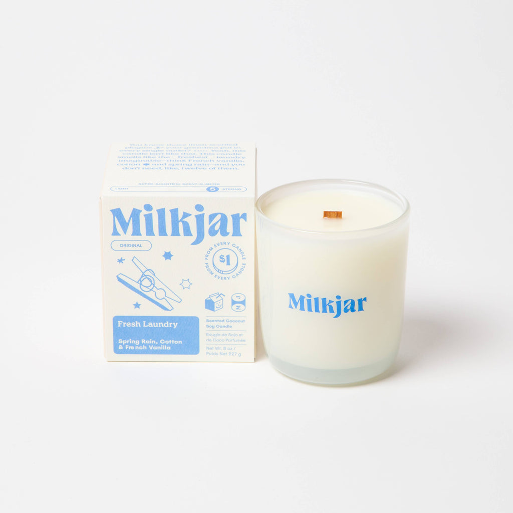 Fresh Laundry - Rain, Cotton & Vanilla Coco Soy Candle