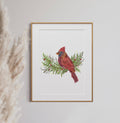 Seek & Bloom Creative Co. - Cardinal Pressed Flower Print