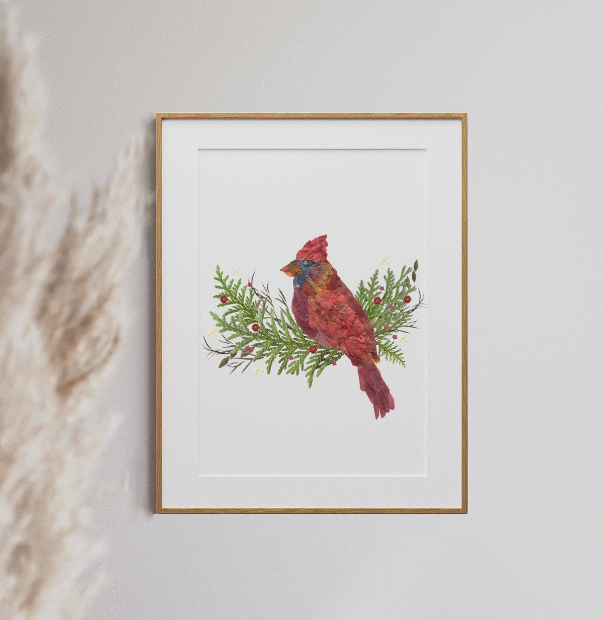 Seek & Bloom Creative Co. - Cardinal Pressed Flower Print