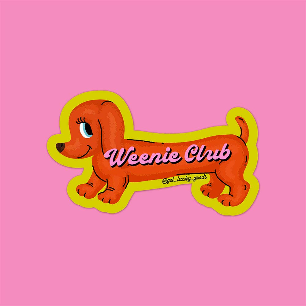 Weenie Club Sticker Vinyl Sticker