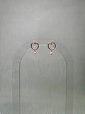 Gold Filled Big Circle Studs with Pearls