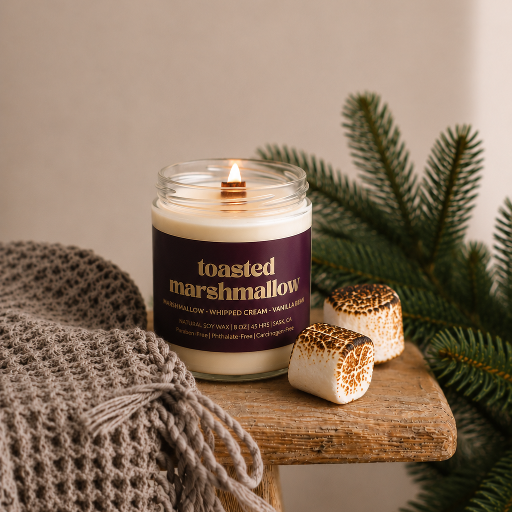 Toasted Marshmallow Non-Toxic Soy Wax Candle