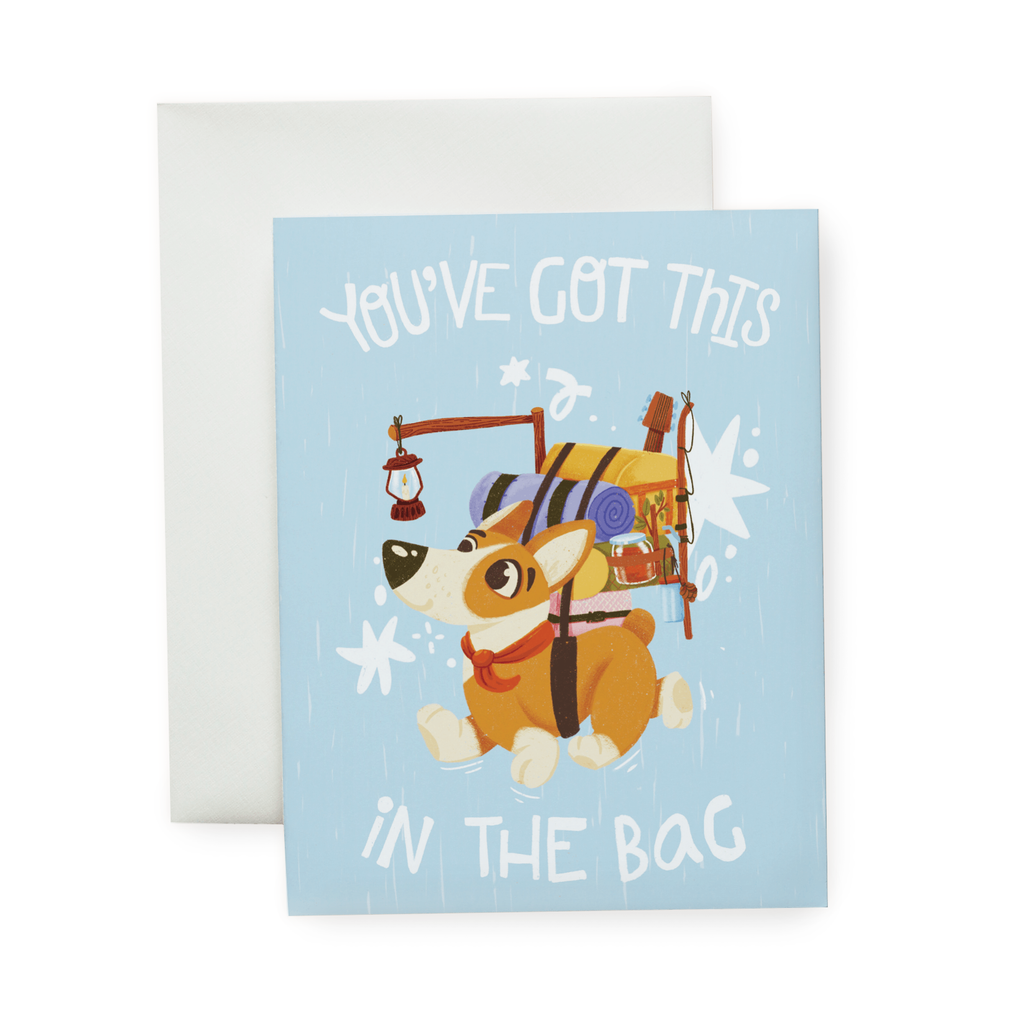 Wallflower Studio Co. - In the Bag Dog - Illustrated Everyday Card