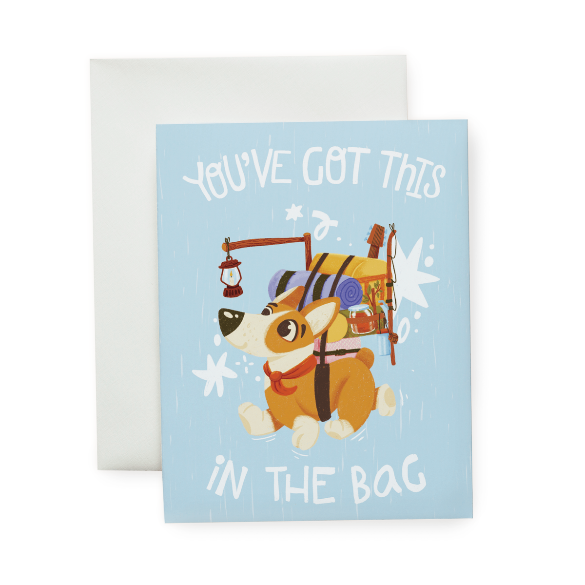 Wallflower Studio Co. - In the Bag Dog - Illustrated Everyday Card