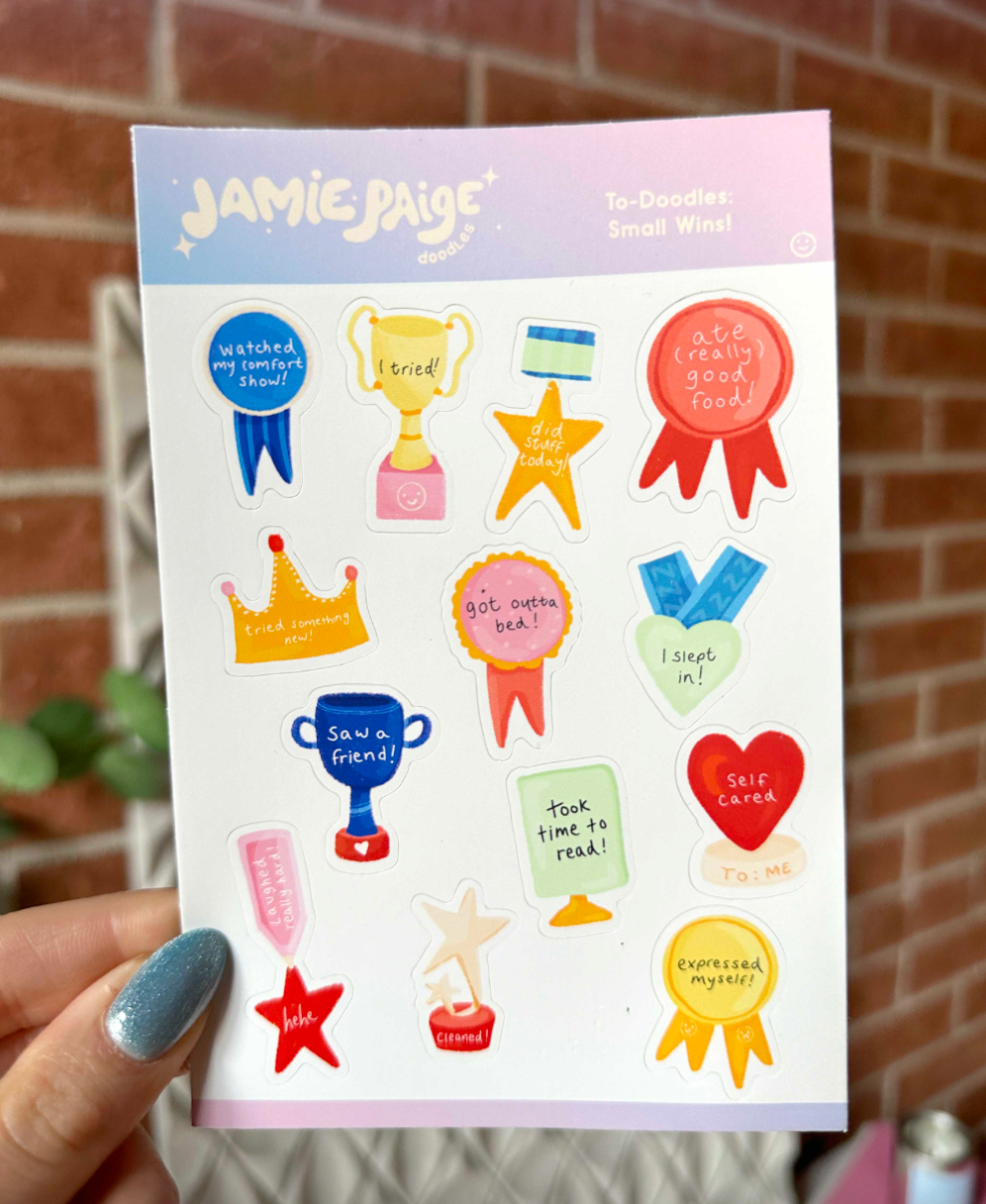Small Wins Sticker Sheet