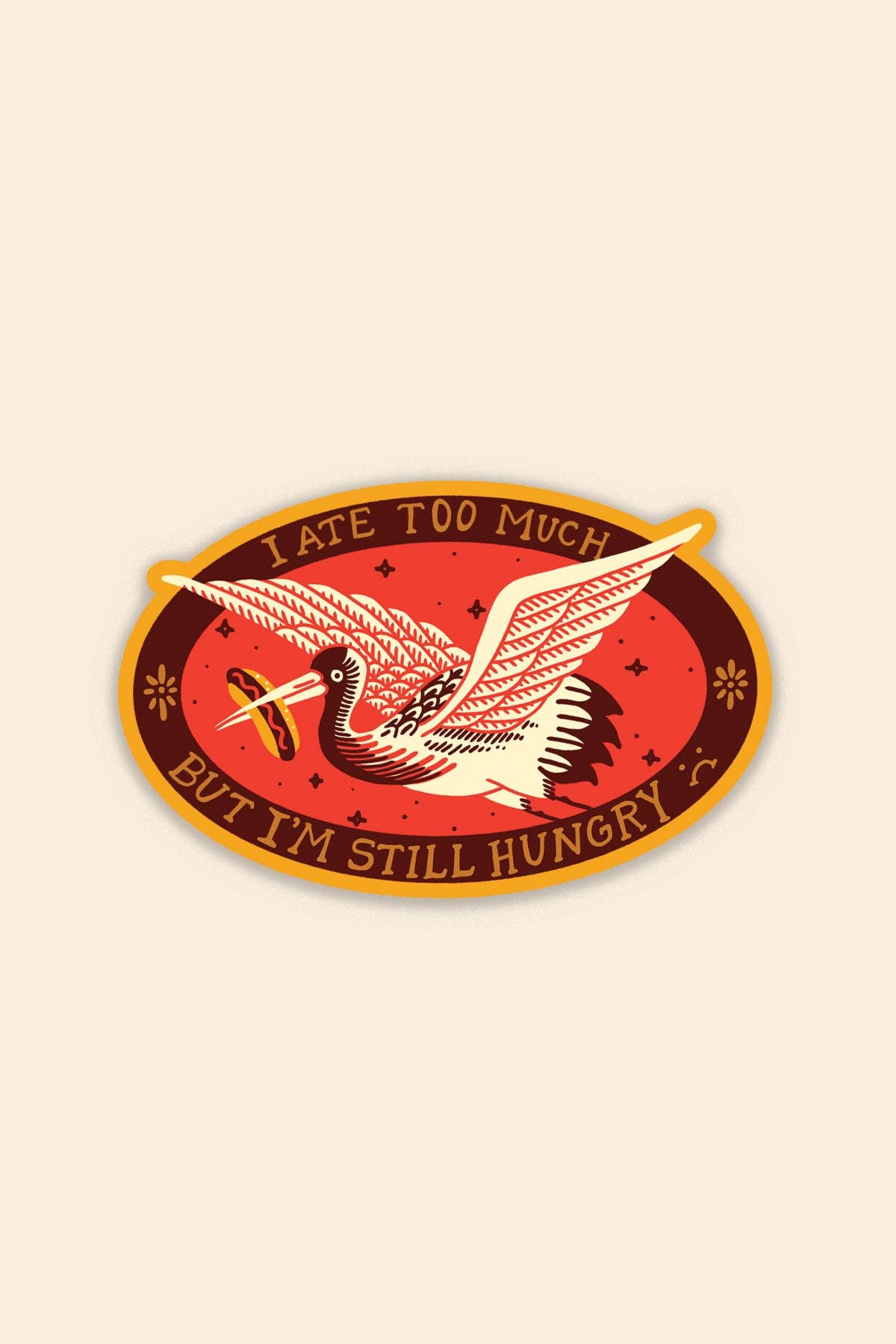 Stay Home Club - Ate Too Much Sticker