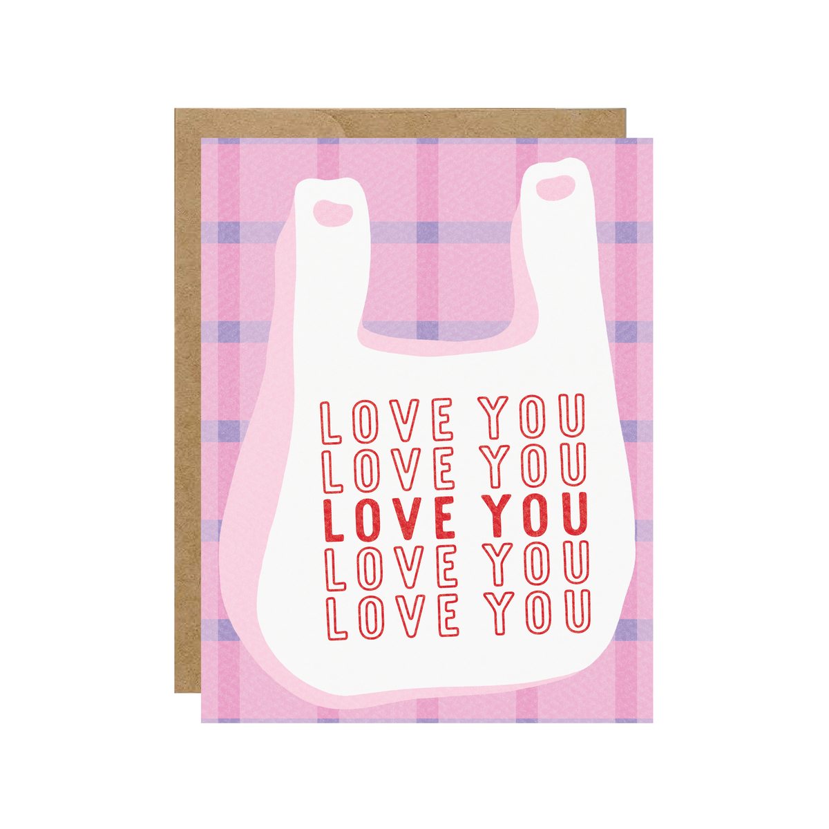 Love You - Grocery Bag Card