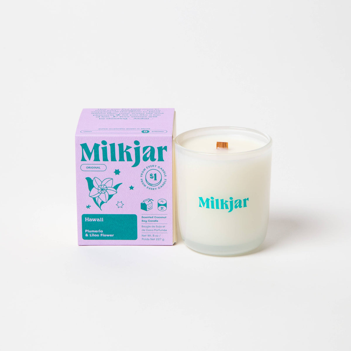 Hawaii - Plumeria & Lilac Coconut Soy Candle